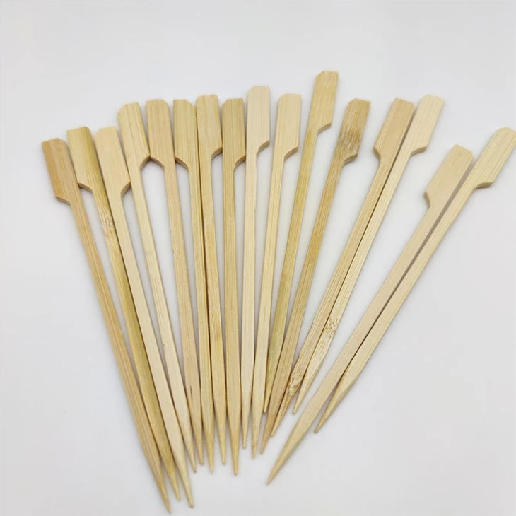 Estick Wholesale Camping Bbq Barbecue Safety Bamboo Marshmallow Candy Roasting Long And Round Grilling Stir Sticks