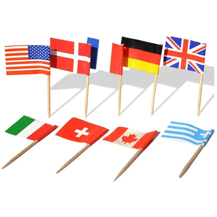 ESTICK Toothpicks Flags Party
